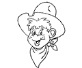 Cowboy Coloring Page 14