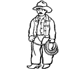 Cowboy Coloring Page 17