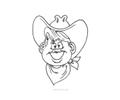 Cowboy Coloring Page 20(1)