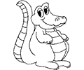 Crocodile Aligator Coloring Page 13