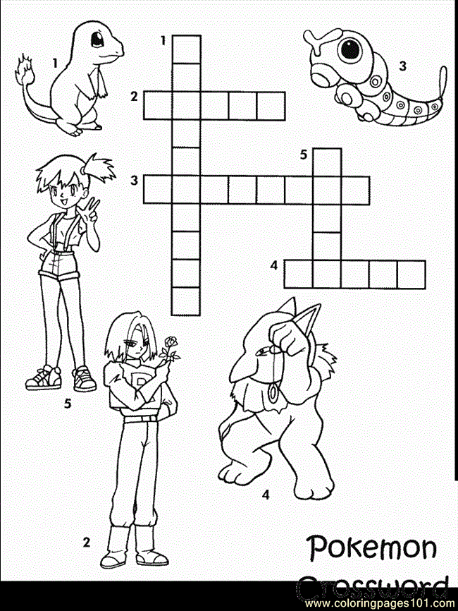 Coloring Pages Crosswords pokemon (Cartoons > Crosswords pokemon ...