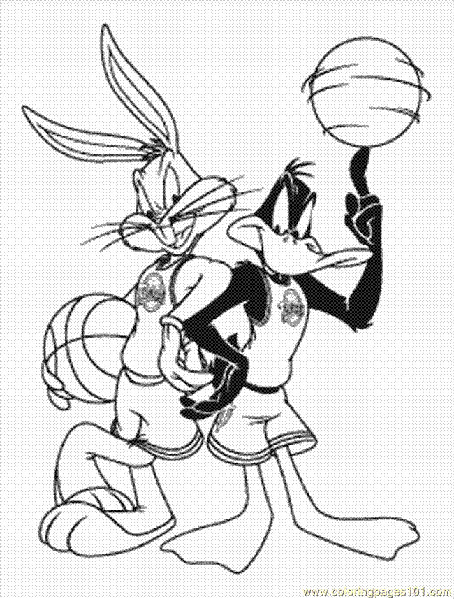 daffy duck bugs bunny coloring pages - photo #5