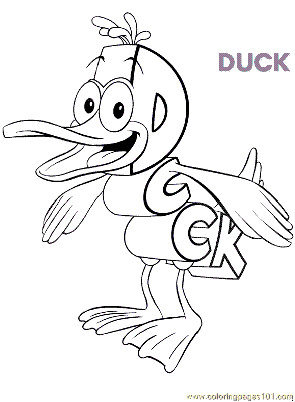 daffy duck printable coloring pages - photo #5