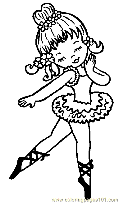 dancing girls coloring pages - photo #1