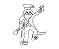 Able Leprechaun Coloring Page