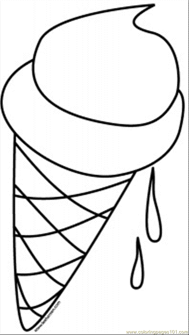 icecream cone coloring pages - photo #9