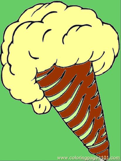 free printable coloring image Ice Cream