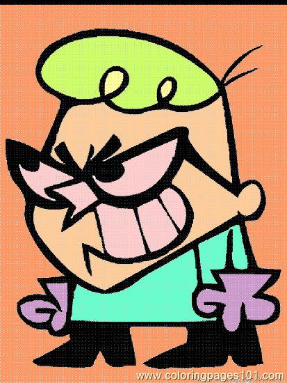 free printable coloring image Dexter