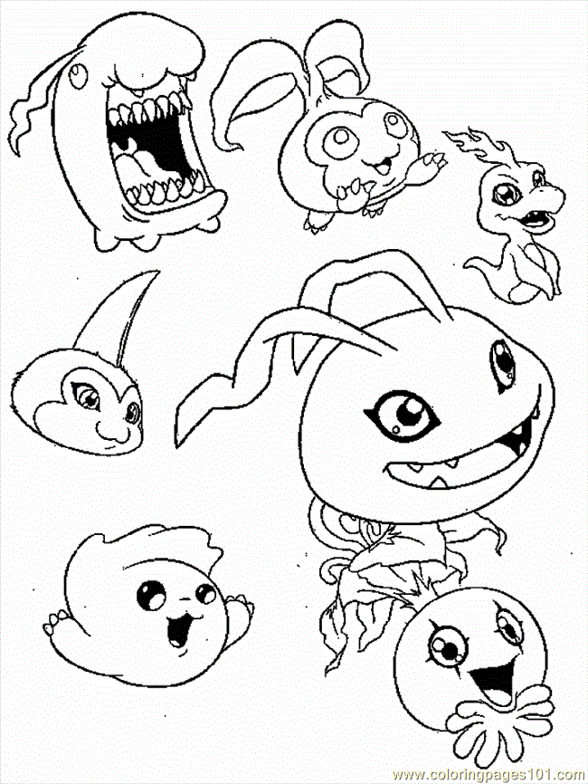 Coloring Pages Digimon Coloring Pages 95 (Cartoons > Digimon) - free ...