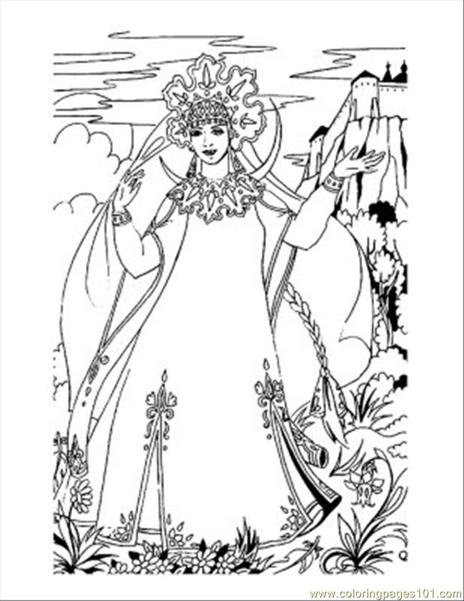 free printable coloring image Princess Coloring Pages 25