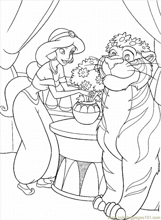 Coloring Pages Princess Coloring Pages 5 Lrg (Cartoons > Disney