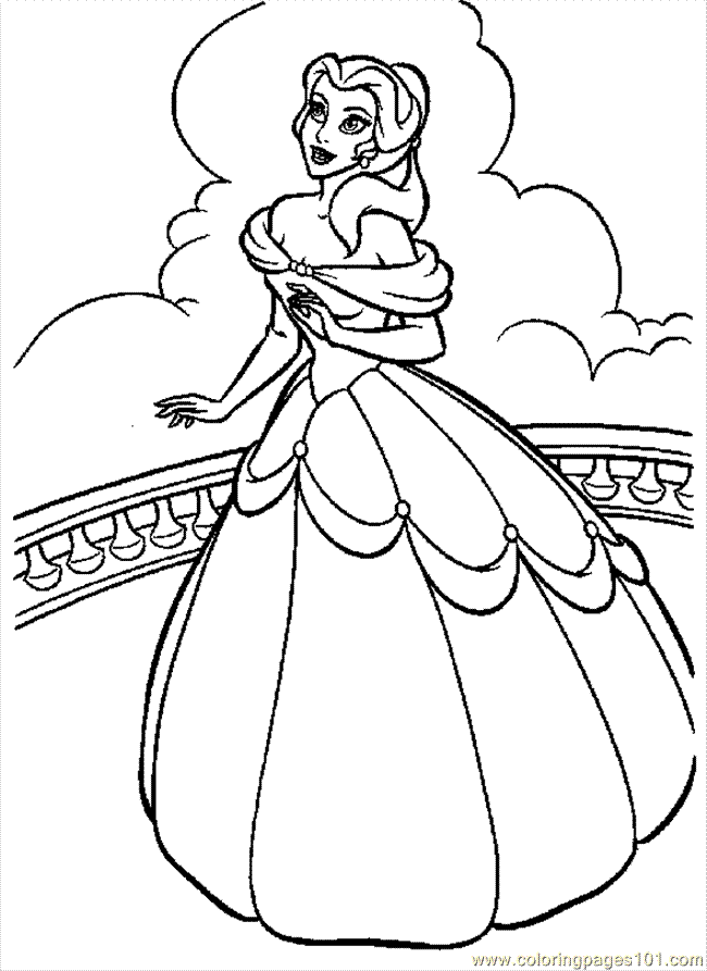 free printable coloring image Princess Cp 01