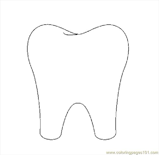 Tooth Coloring Page Printable Images &amp; Pictures Becuo