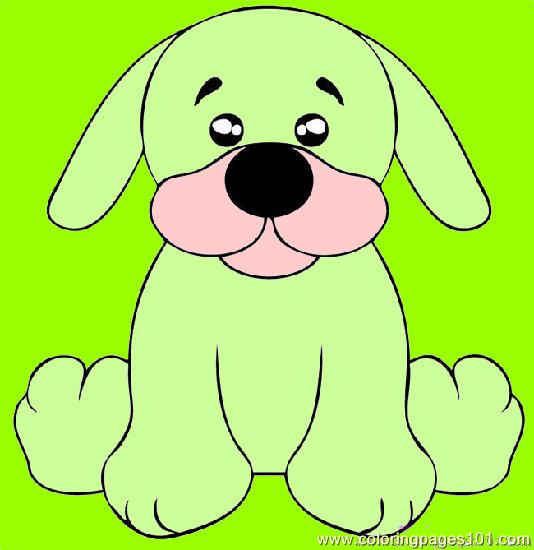 Free Coloring Pages Puppy. Color this Page Online! free