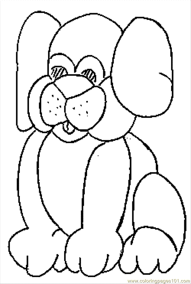 Coloring Pages Dog12 (Animals > Dogs) - free printable coloring page online