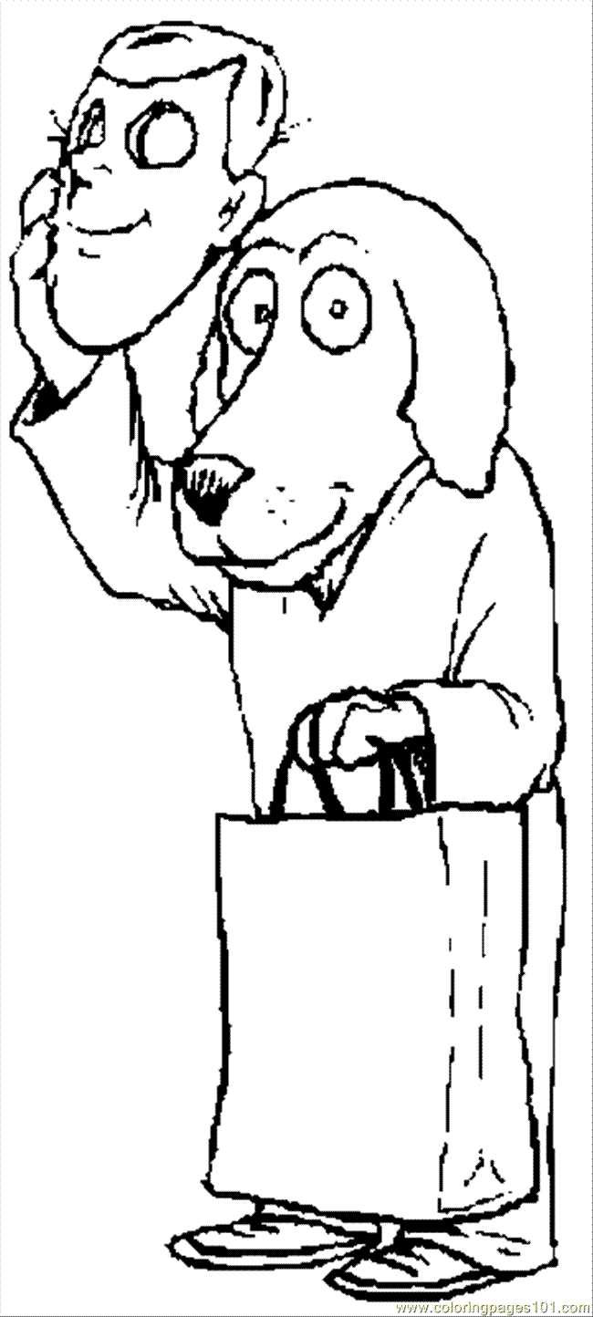 Petey Dog Man Pages Coloring Pages