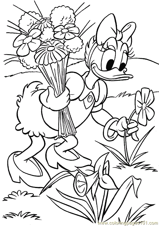 free printable coloring image Donald Duck Coloring Page 30