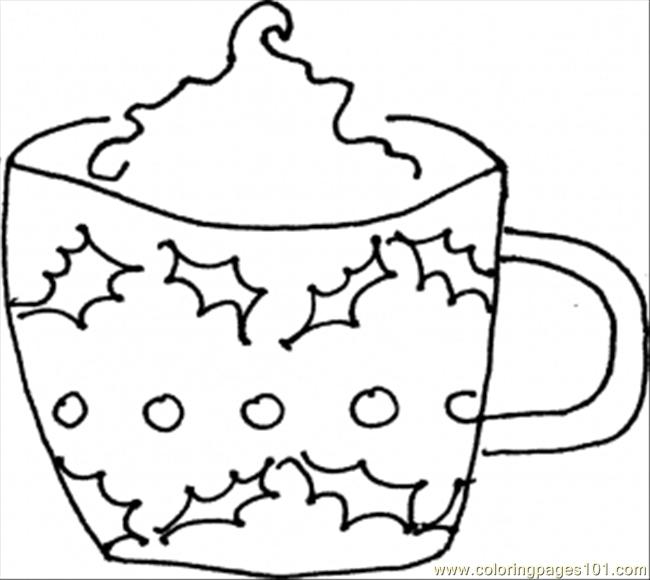 Mug Coloring Sheet Coloring Pages