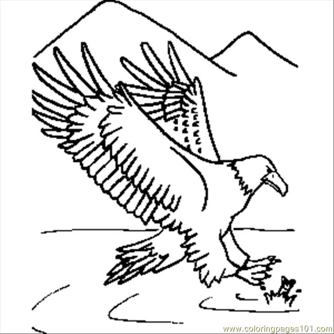 eagle holding a fish coloring pages - photo #10