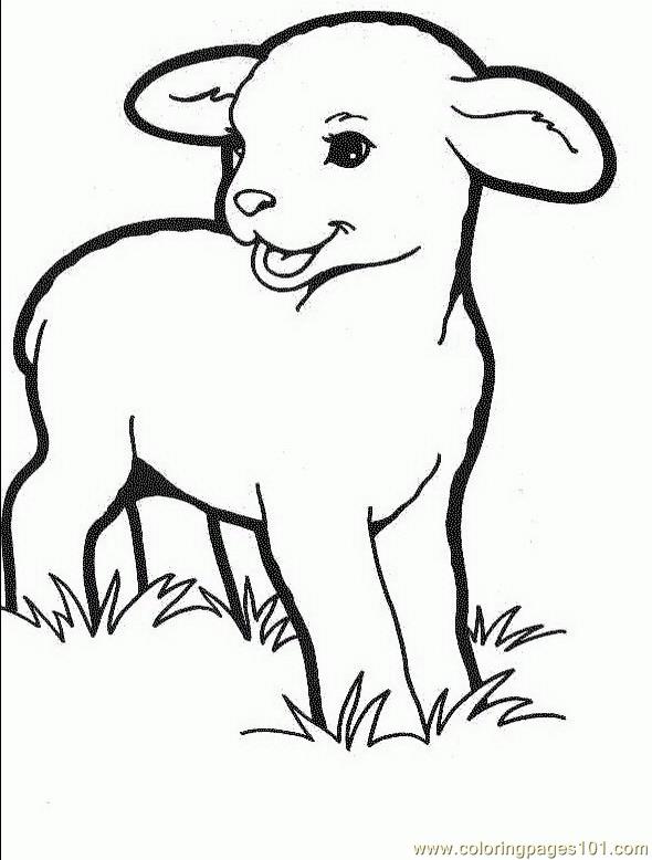 Coloring Pages lambs son (Animals > Easter Lambs) free printable