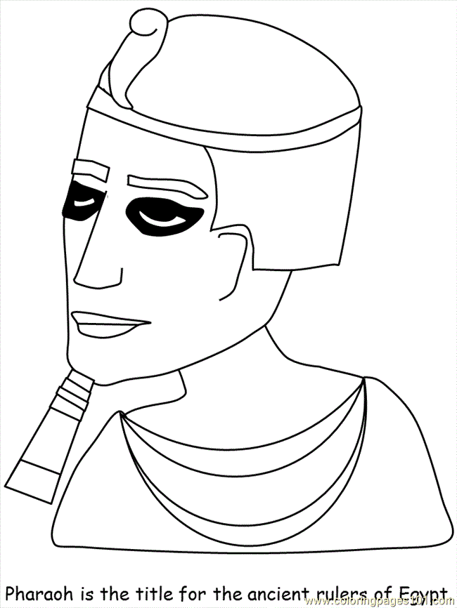 free printable coloring image Pharaoh