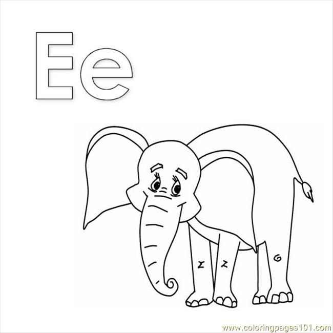 e elephant coloring pages - photo #10