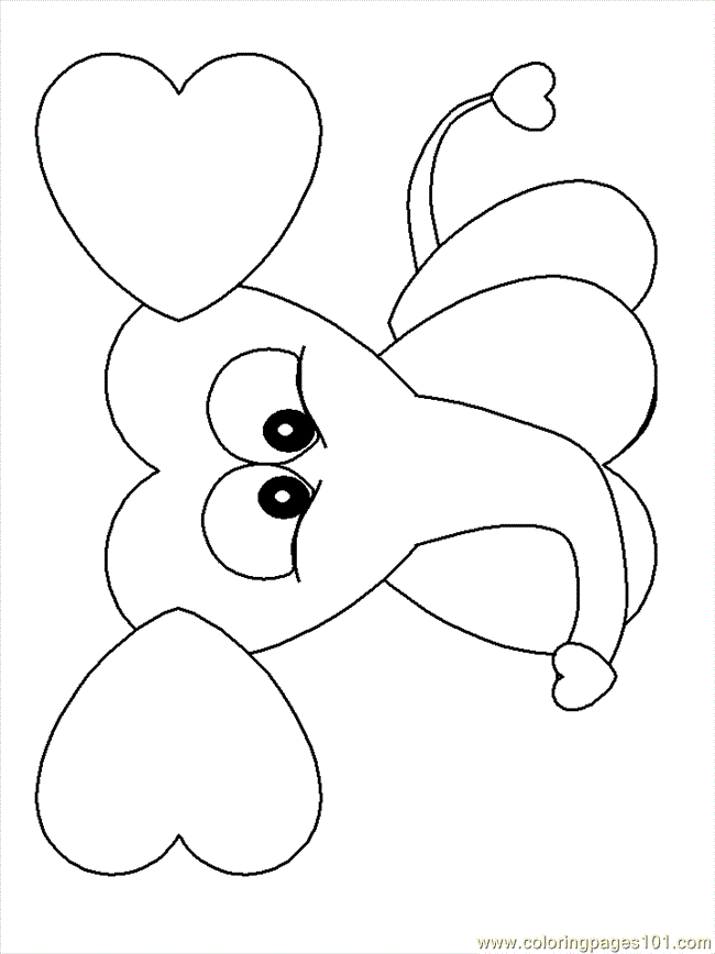 Coloring Pages Heartelephant (Cartoons > Elephant) - free printable