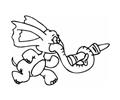 Elephant And Crayon