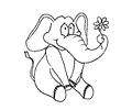 Elephant Coloring Page 08