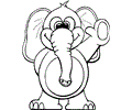 Elephant Coloring Page 11