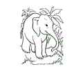 Elephant Coloring Page 12