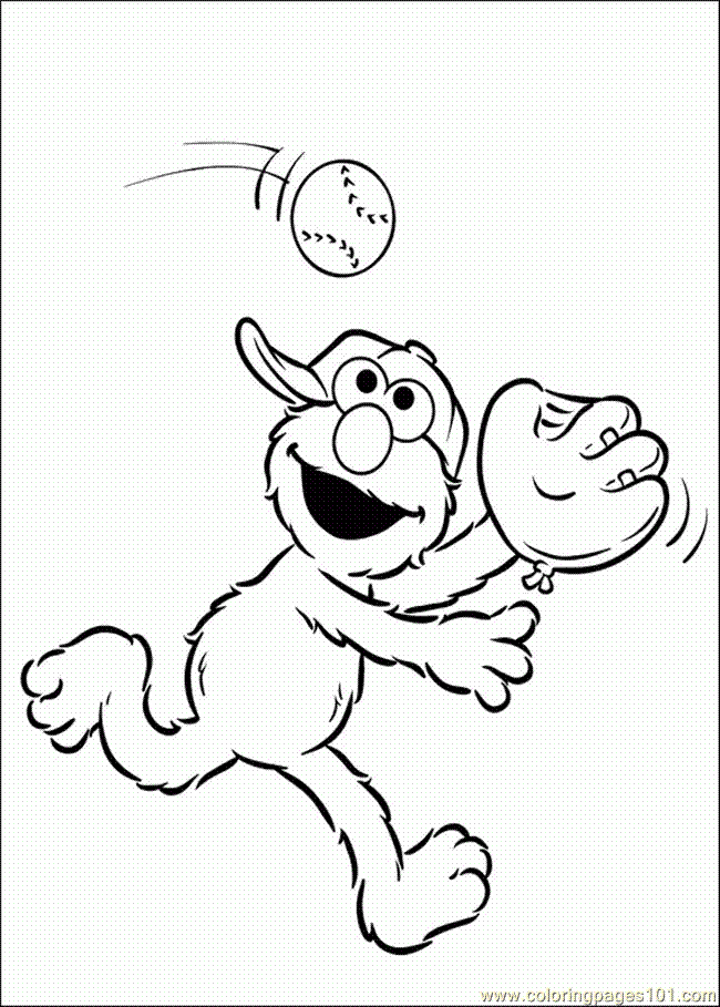 Coloring Pages Elmo 1 (Cartoons > Elmo) - free printable coloring page