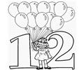 Numbers Coloring Pages 12 Lrg