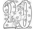 Numbers Coloring Pages 15 Med