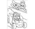 S Riding A Cart Coloring Page