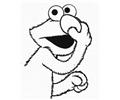 Table Elmo Coloring Pages Med