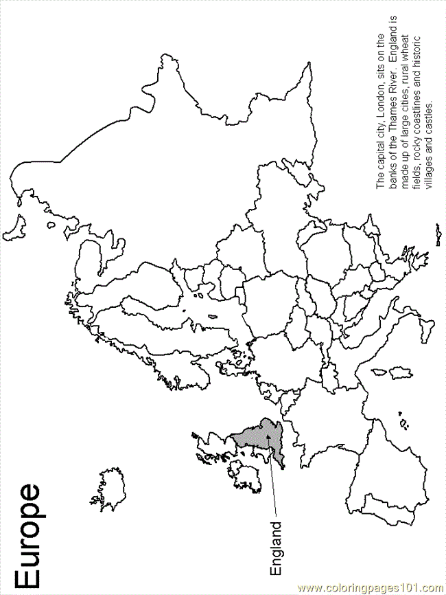 free printable coloring image Englandmap
