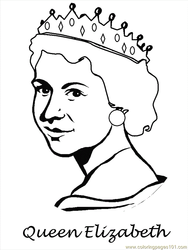 free printable coloring image Englelizabeth