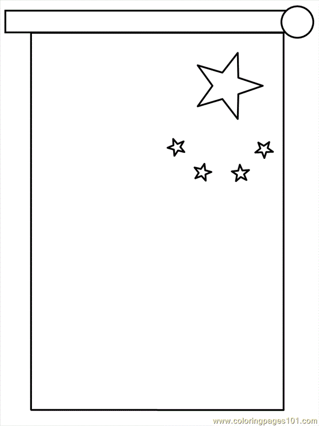 free printable coloring image Flag