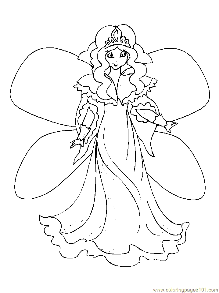 fairies coloring pages free online - photo #21