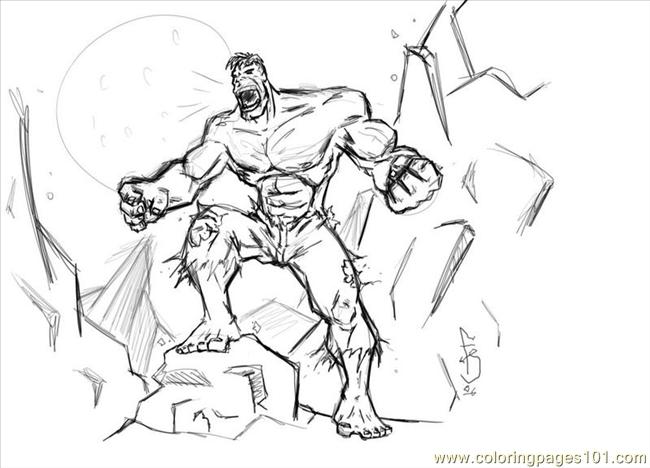 Coloring Pages Hulk. Color this Page Online! free