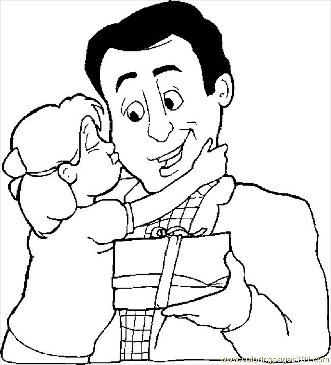 dad and kids coloring pages - photo #33