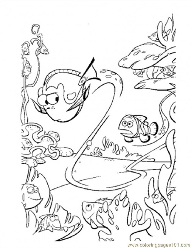 free printable coloring image Dory Swim Too Fast