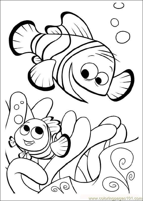 Coloring Pages Finding Nemo01 (Cartoons > Finding Nemo ...