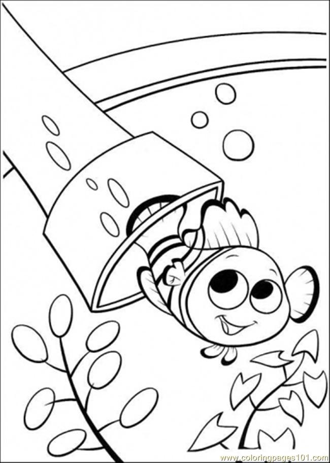 Coloring Pages Swim Out (Cartoons > Finding Nemo) - free ...