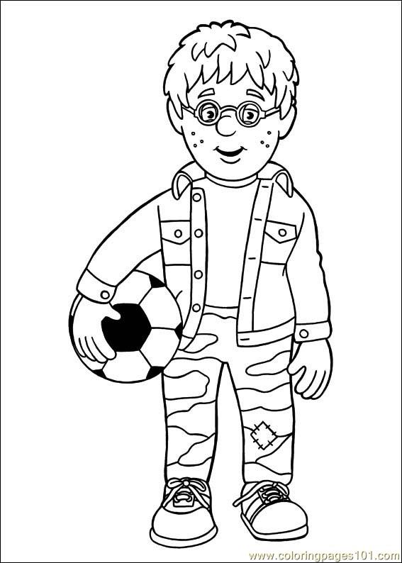 Color this Page Online! free printable coloring image Fireman Sam 11