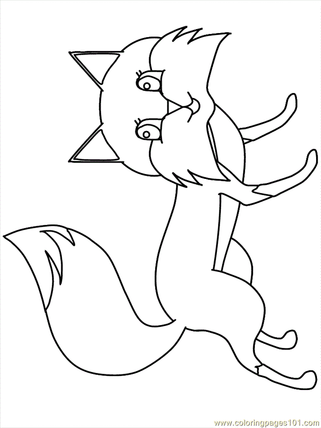 Coloring Pages Fox (Cartoons > Fox) - free printable coloring page online