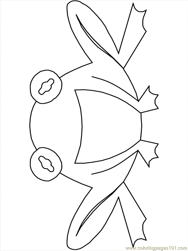 free printable coloring image Frog38