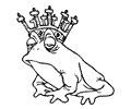 Frog Wearing Crown