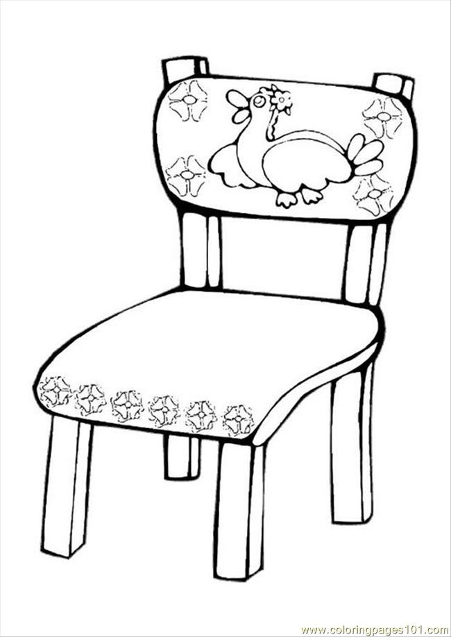 table and chair coloring pages - photo #5
